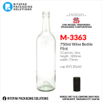 M-3363 – 750ml Wine Bottle Flint